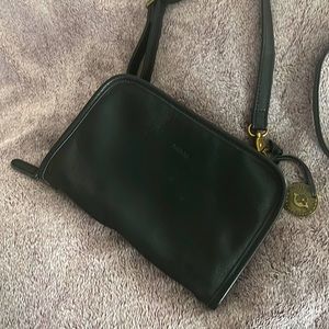 Minooy leather black crossbody purse.
